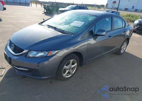 2013 Honda Civic Lx из США, поврежденный, VIN 19XFB2F52DE099520